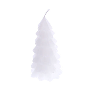 No brand kaars boom wit 6,5 x 12,5 cm