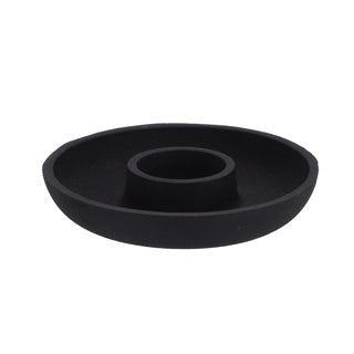 No brand kaarsenhouder aluminium black 13.5x13.5x2.5cm