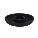 No brand kaarsenhouder aluminium black 13.5x13.5x2.5cm