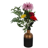 Countryfield fles vaas madelon s zwart koper 26 cm