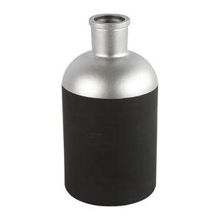 Countryfield fles vaas madelon s zwart zilver 26cm