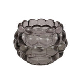 Theelichthouder glas 11,5 cm 3 assorti