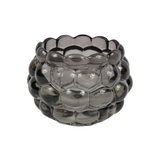 Theelichthouder glas 11,5 cm 3 assorti