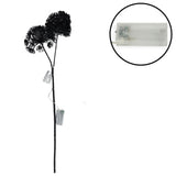 No brand kunst bloem heracleum countryfield led zwart 75 cm