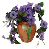 Vaas tulp oranje metaal 20x20x22cm