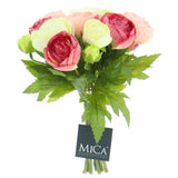 Kunst boeket ranonkel roze