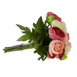 Kunst boeket ranonkel roze
