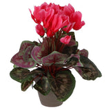 Kunstplant cyclaam roze in pot