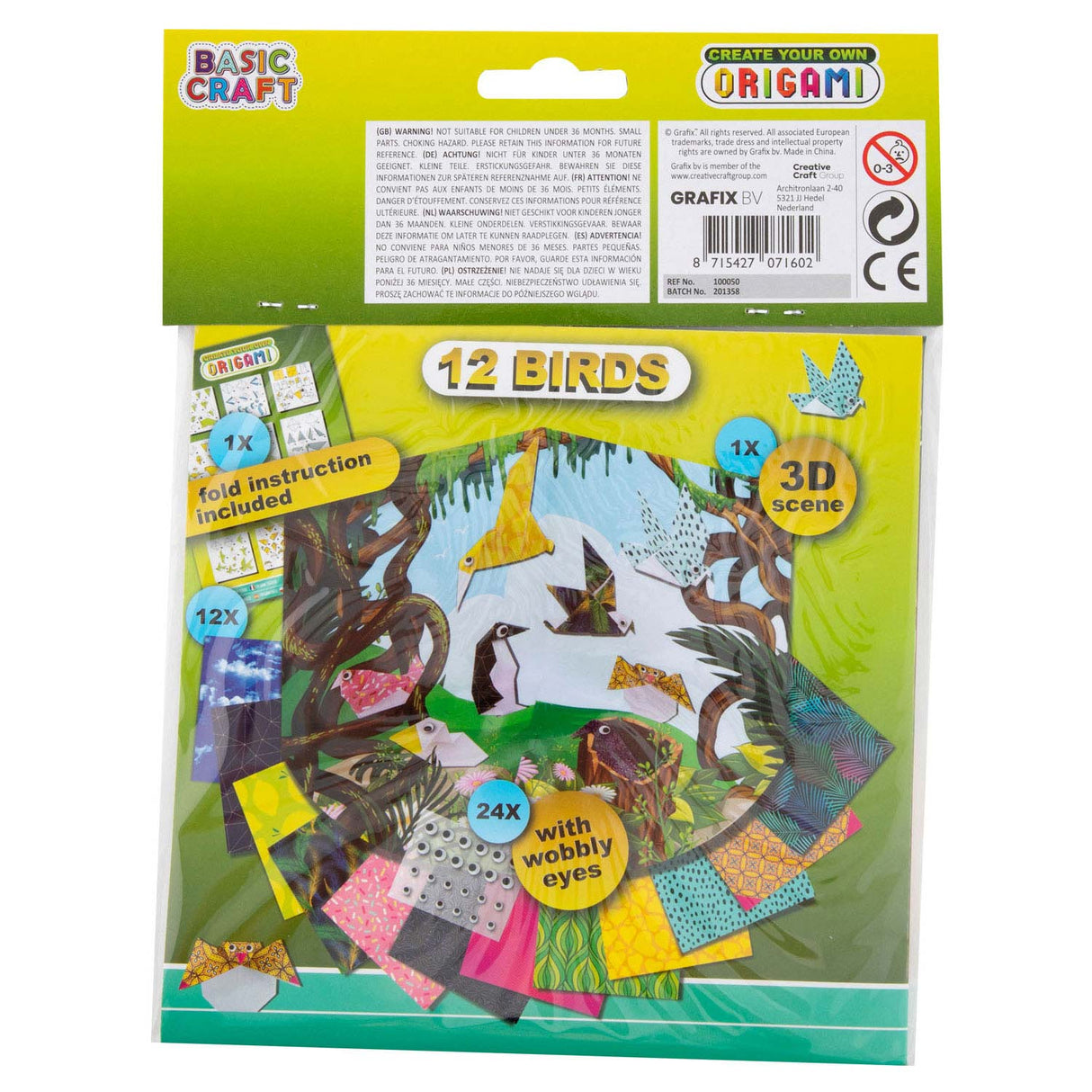Creative craft group origami vouwen vogels