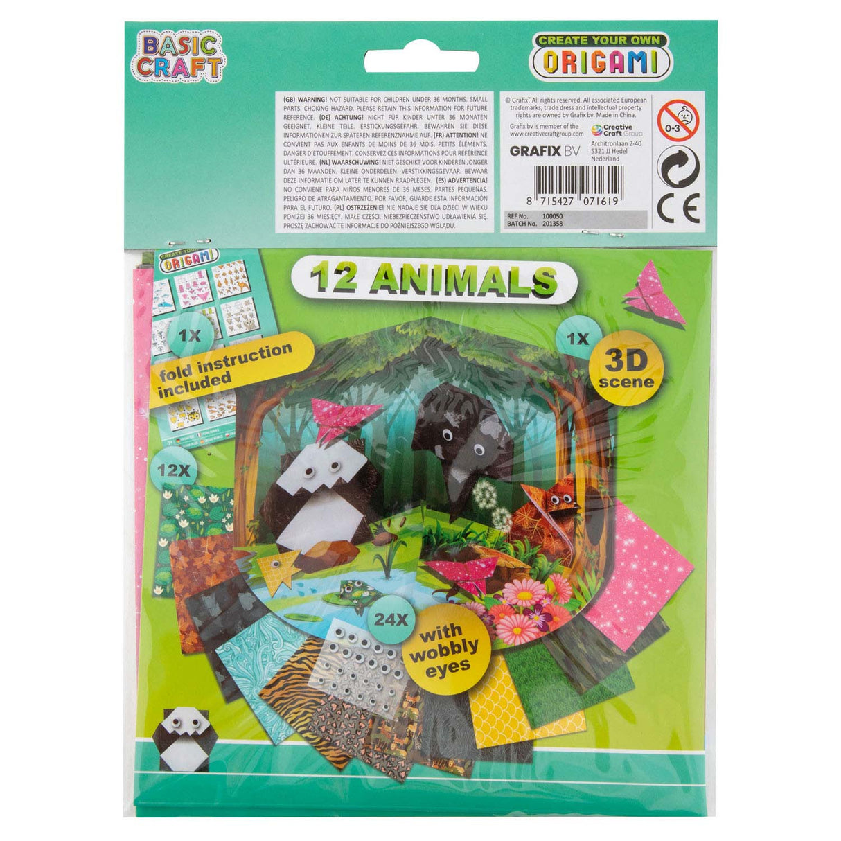 Creative craft group origami vouwen dieren
