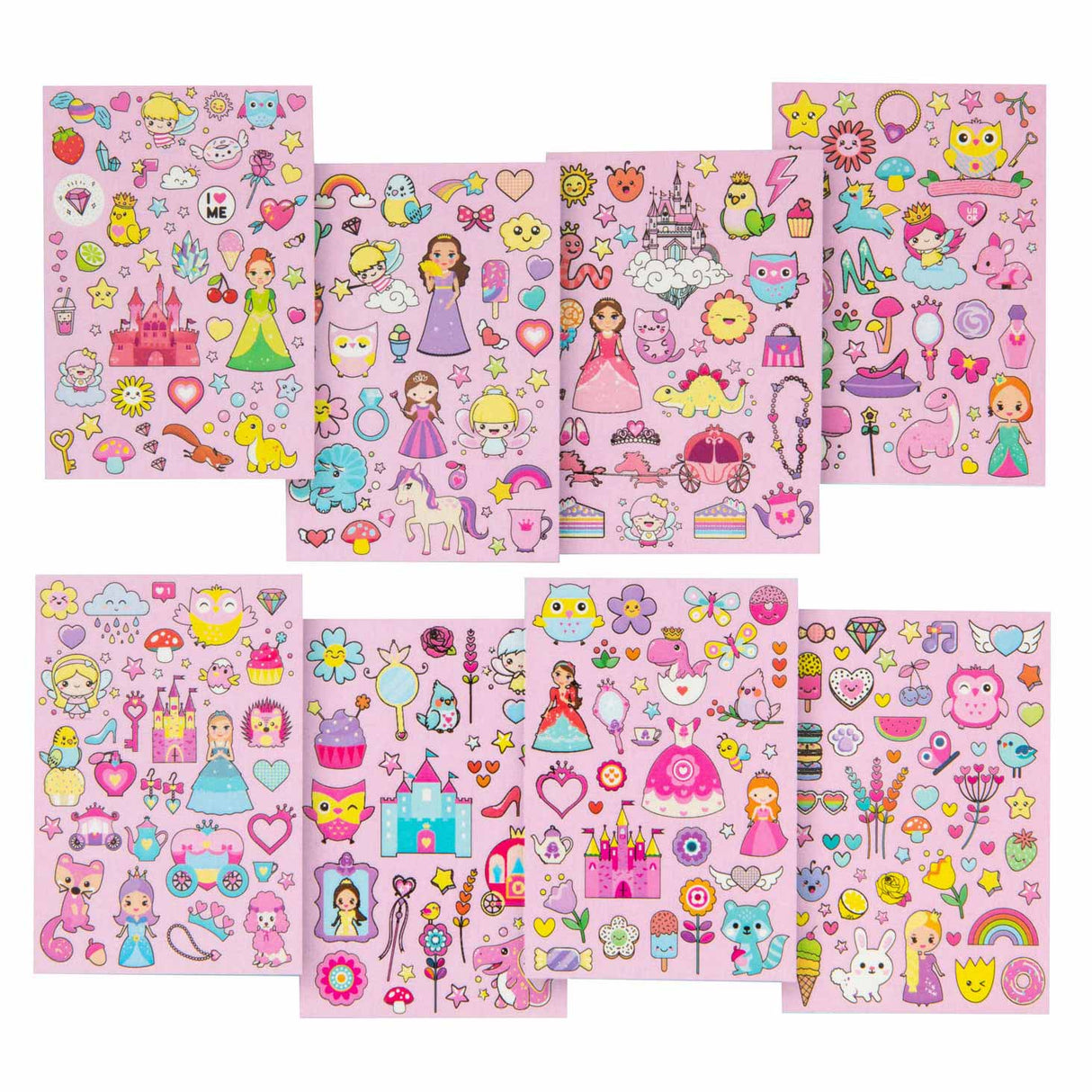 Creative craft group glitter stickerboek a5 - roze