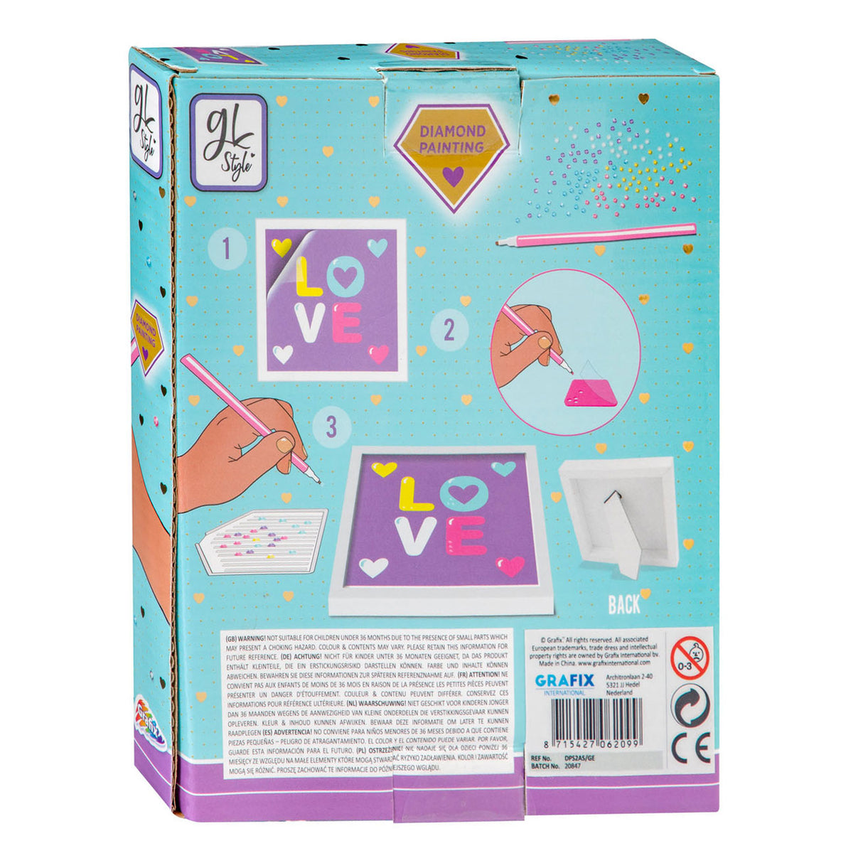 Knutselset Diamond Painting 'LIEFDE'