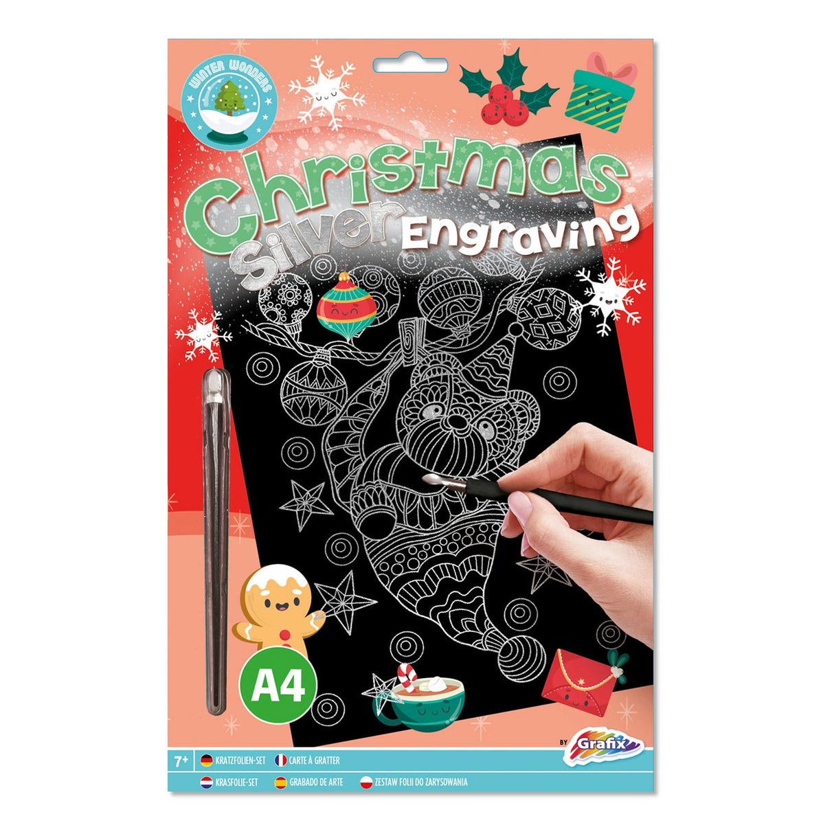 Creative craft group xmas scratch art a4