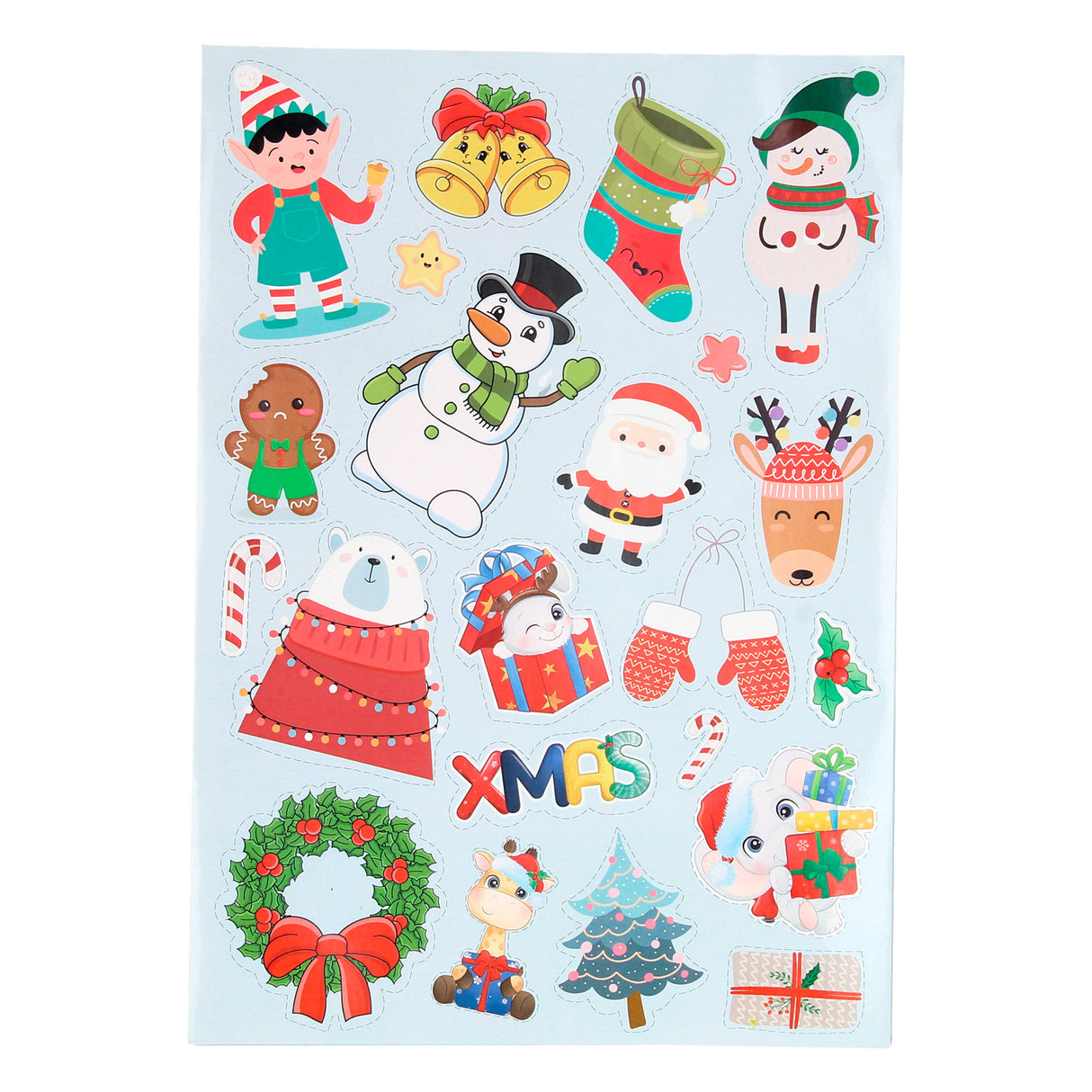 Creative craft group xmas stickerboek a4, 8 vellen