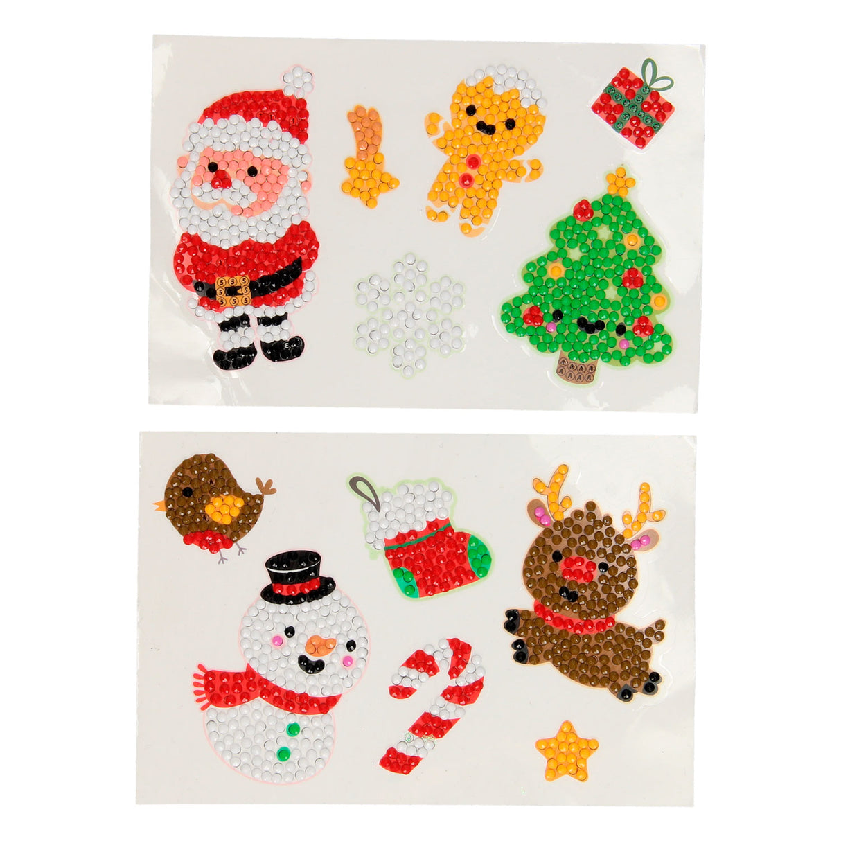 Creative craft group xmas diamond painting stickers, 12st.