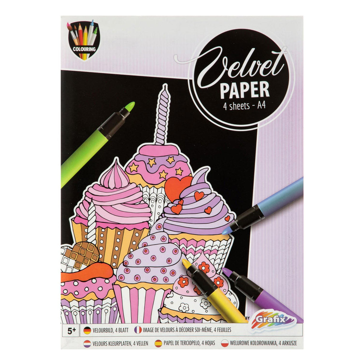 Creative craft group knutselset fluweel papier