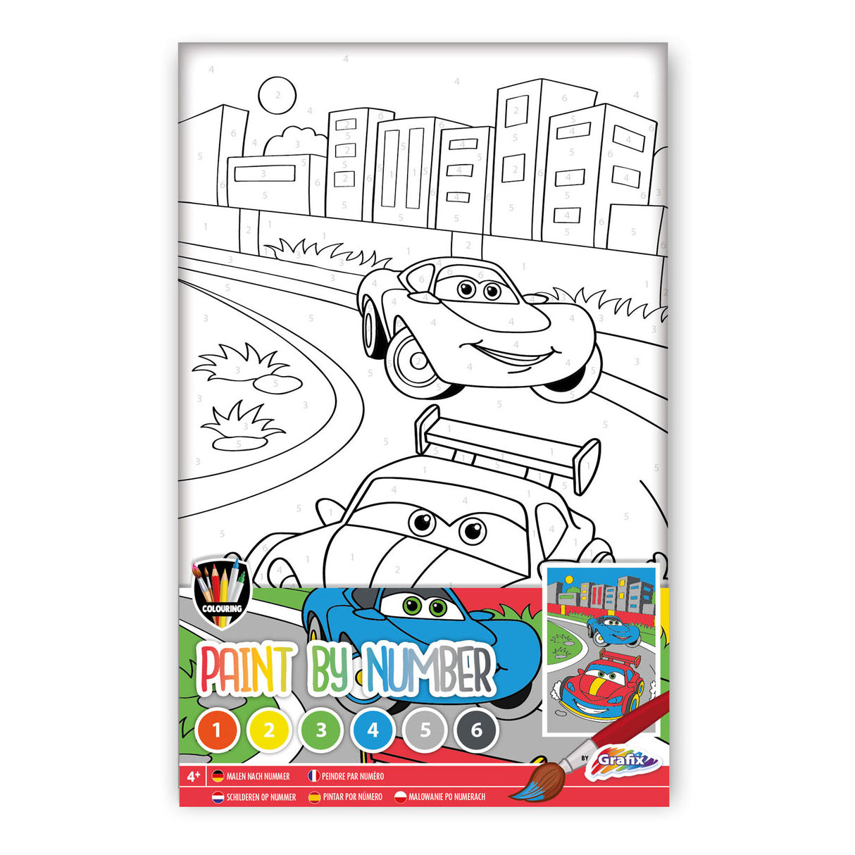 Grafix schilderen op nummer - auto's