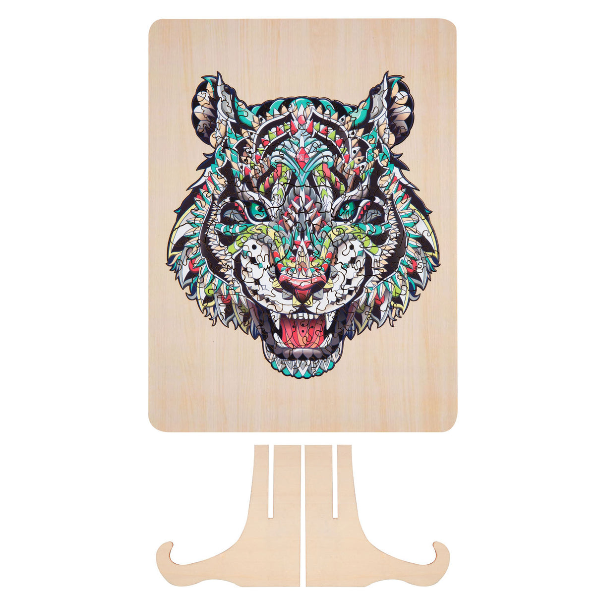 Unieke houten puzzel tijger, 130st.