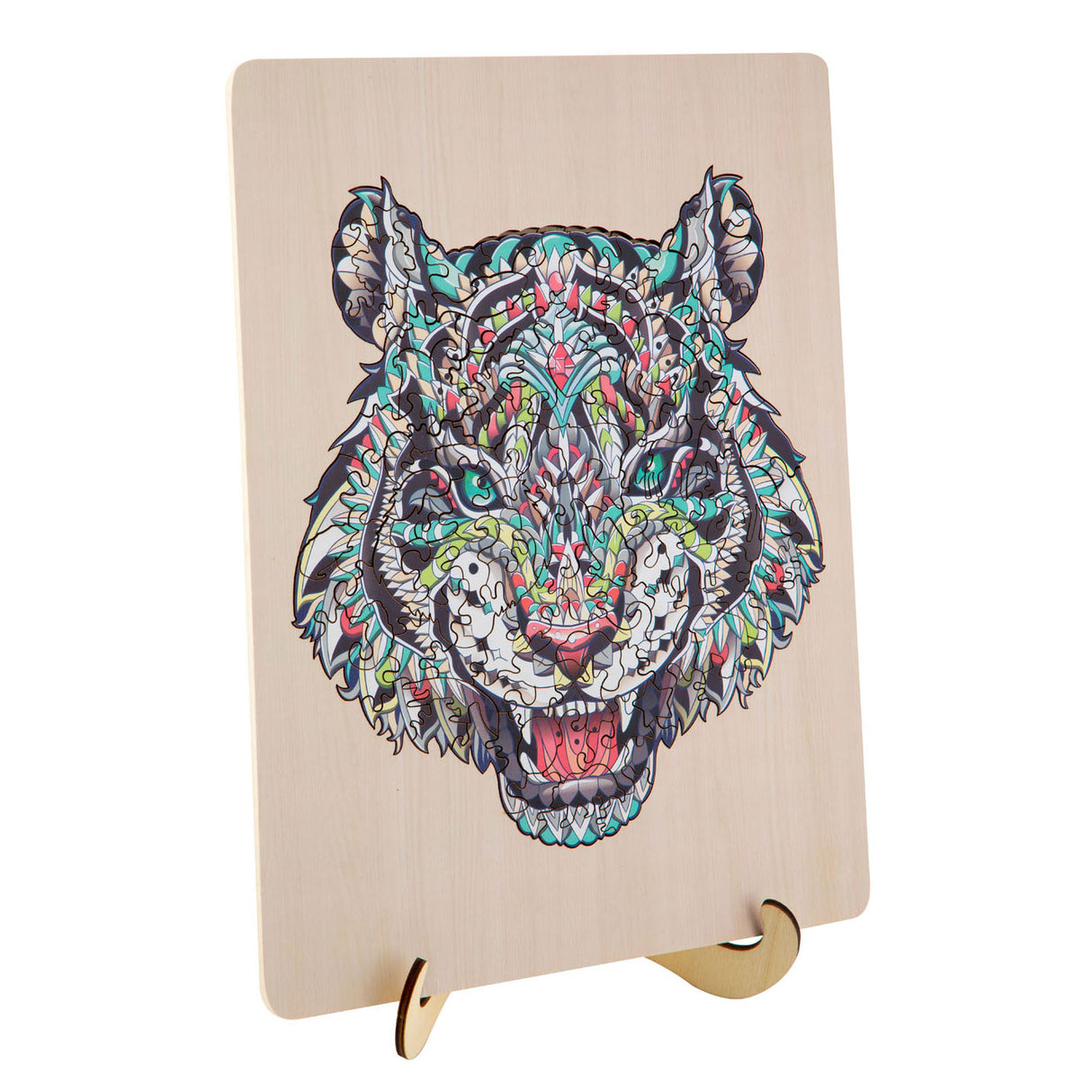 Unieke houten puzzel tijger, 130st.