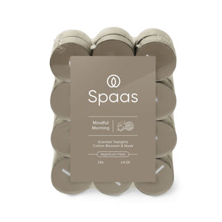 Spaas geurtheelichten blokverpakking x24 4,5u - mindful morning