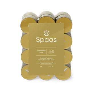 Spaas geurtheelichten blokverpakking x24 4,5u - shimmering smile