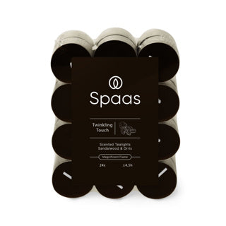 Spaas geurtheelichten blokverpakking x24 4,5u - twinkling touch
