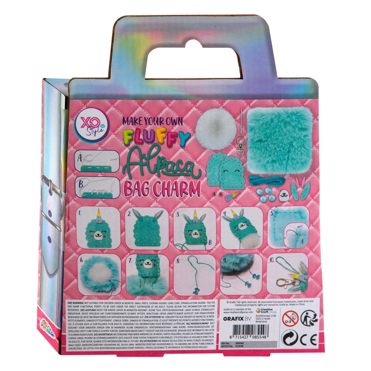 Grafix maak je eigen fluffy hanger - alpaca