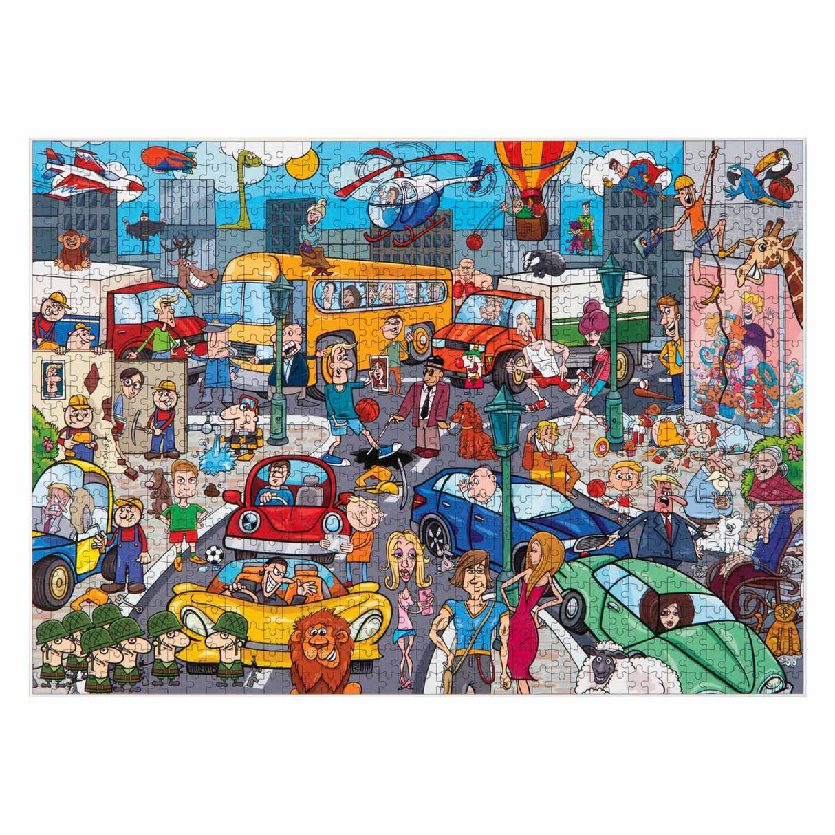Grafix Legpuzzel Comic Verkeersdrukte, 1000st.