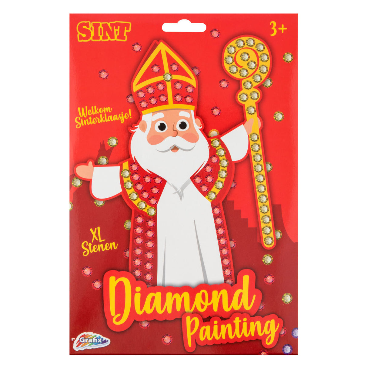 Grafix sinterklaas mozaiek diamond painting - xl stenen