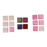 Grafix foam stempelset - roze