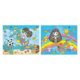 Grafix glitterpuzzel set zeemeermin, 2x24st.