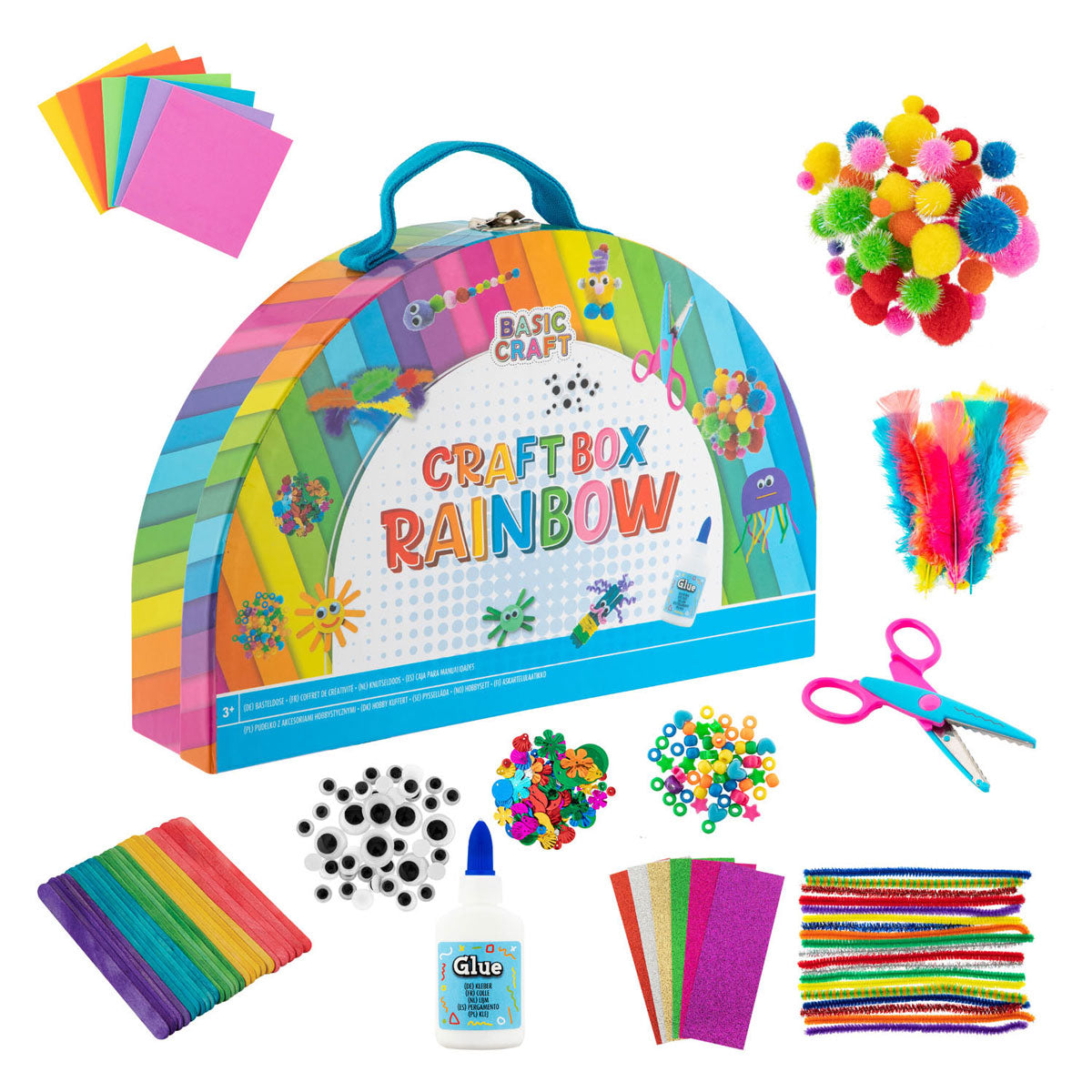 Creative craft group knutselbox regenboog