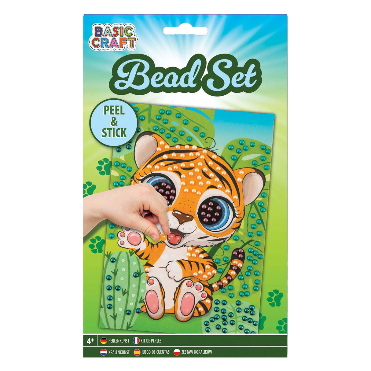 Creative craft group sticker kralenkunst - tijger