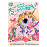 Creative craft group glitter kleur en stickerboek eenhoorn zeemeermin