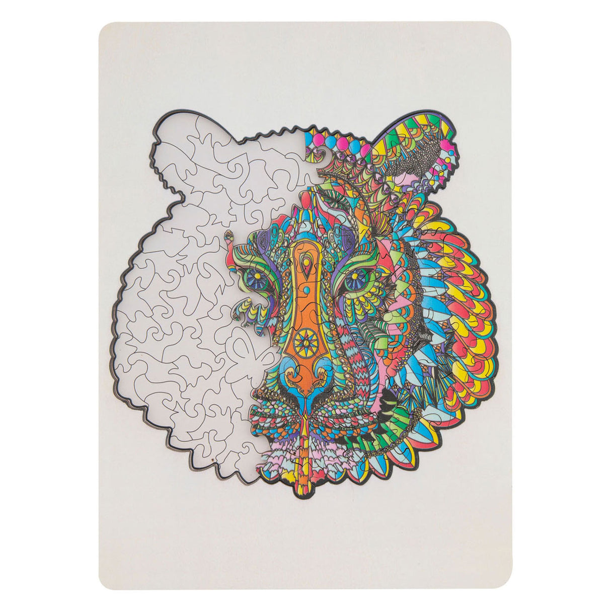 Creative craft group puzzel hout figuur tijger 130 stukjes