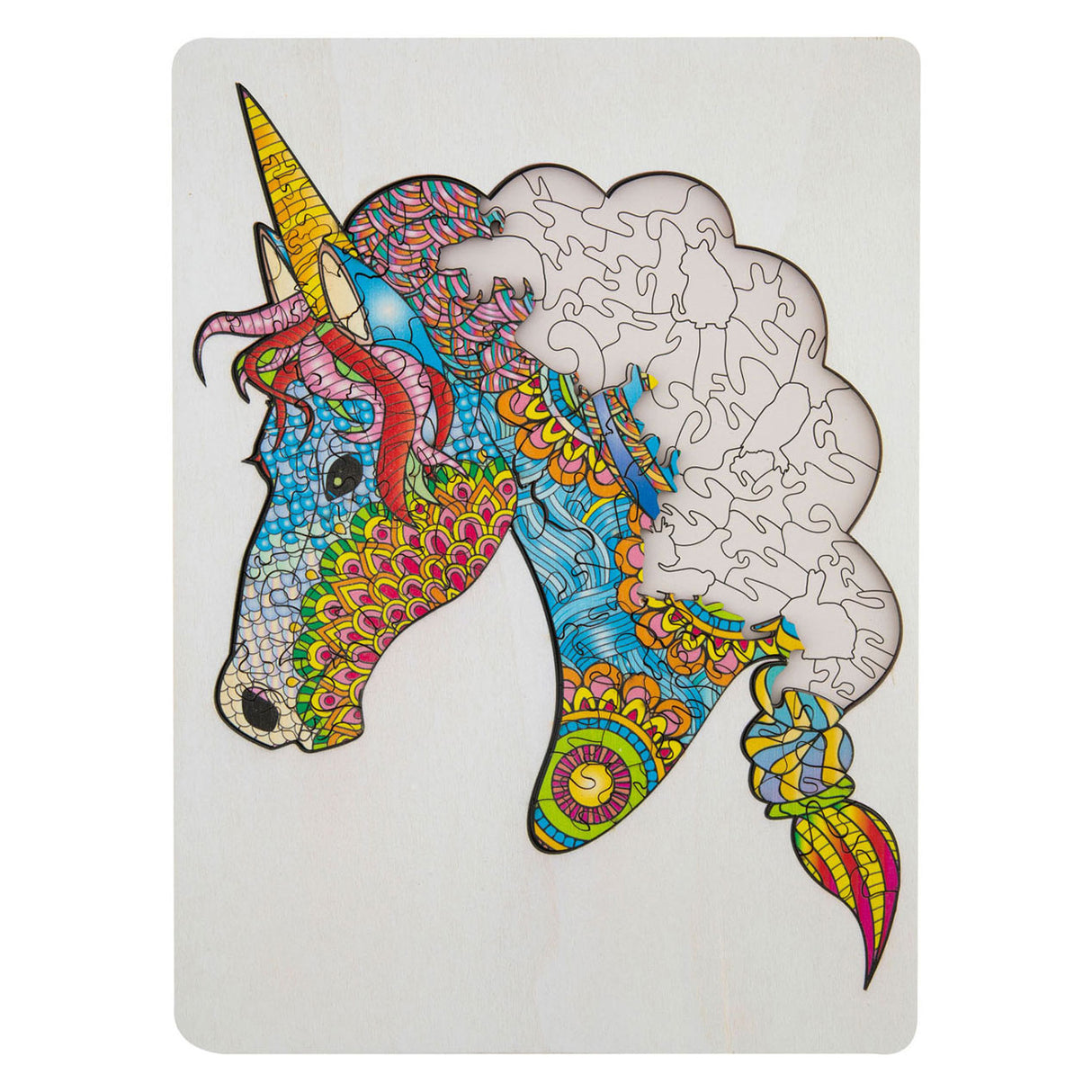 Creative craft group houten legpuzzel eenhoorn, 137st.