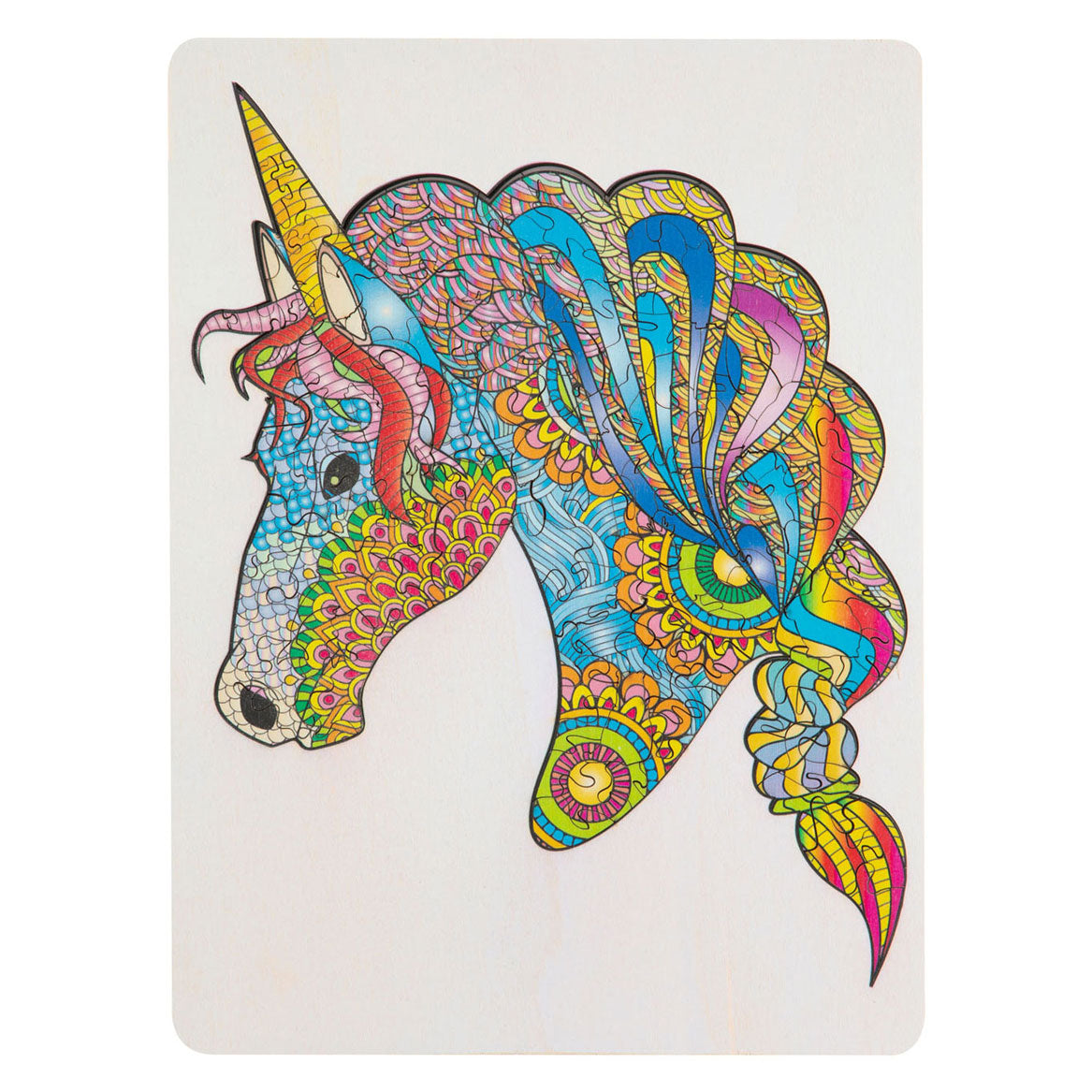 Creative craft group houten legpuzzel eenhoorn, 137st.