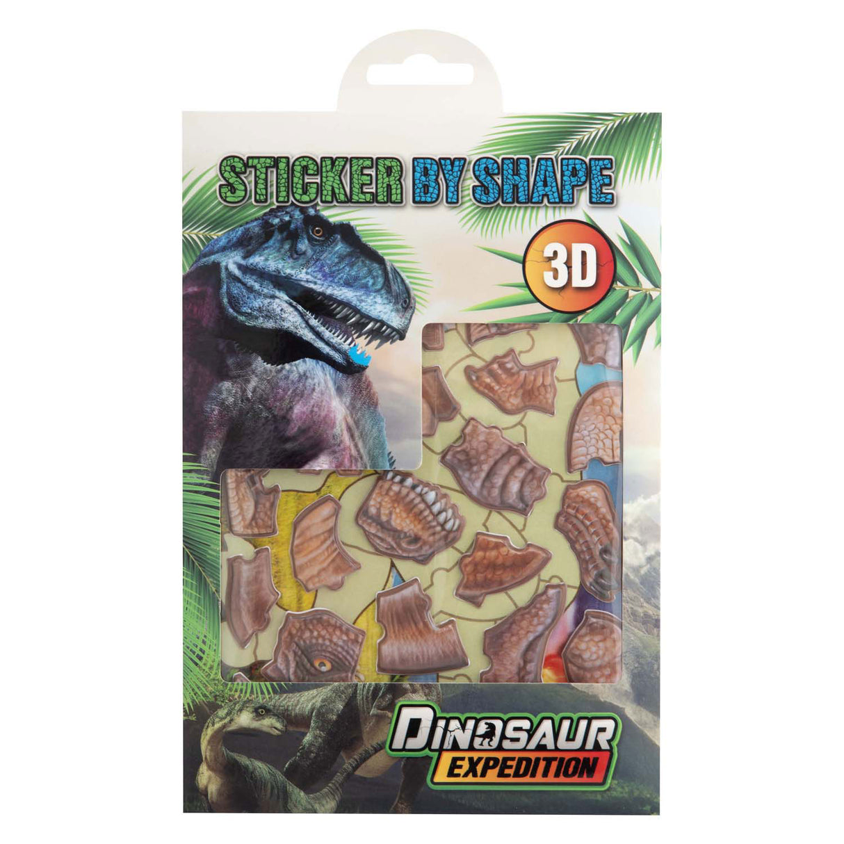 Creative craft group dino stickeren op vorm