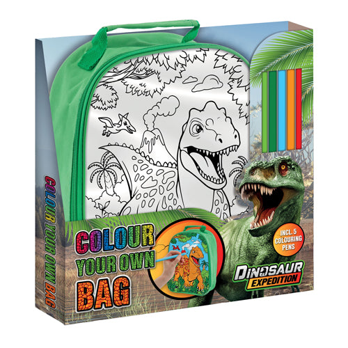 Creative craft group dino kleur je eigen tas
