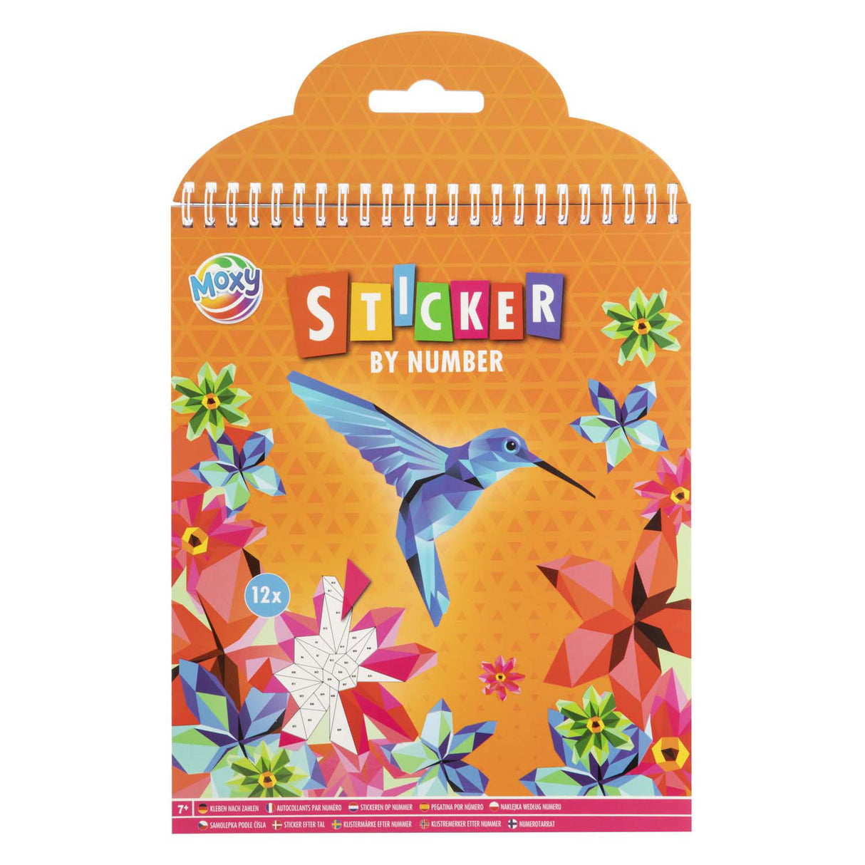 Creative craft group stickeren op nummer dieren
