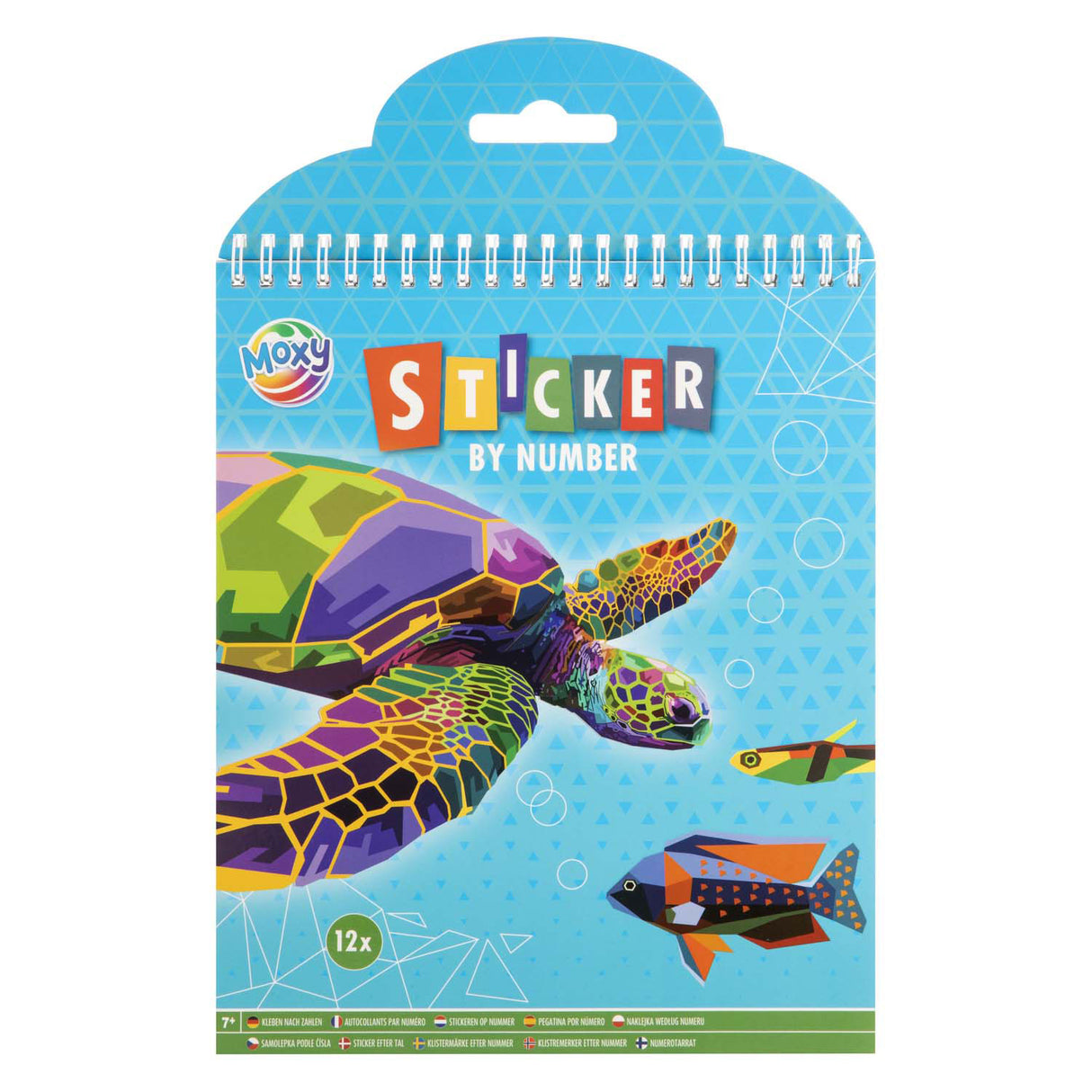 Creative craft group stickeren op nummer dieren