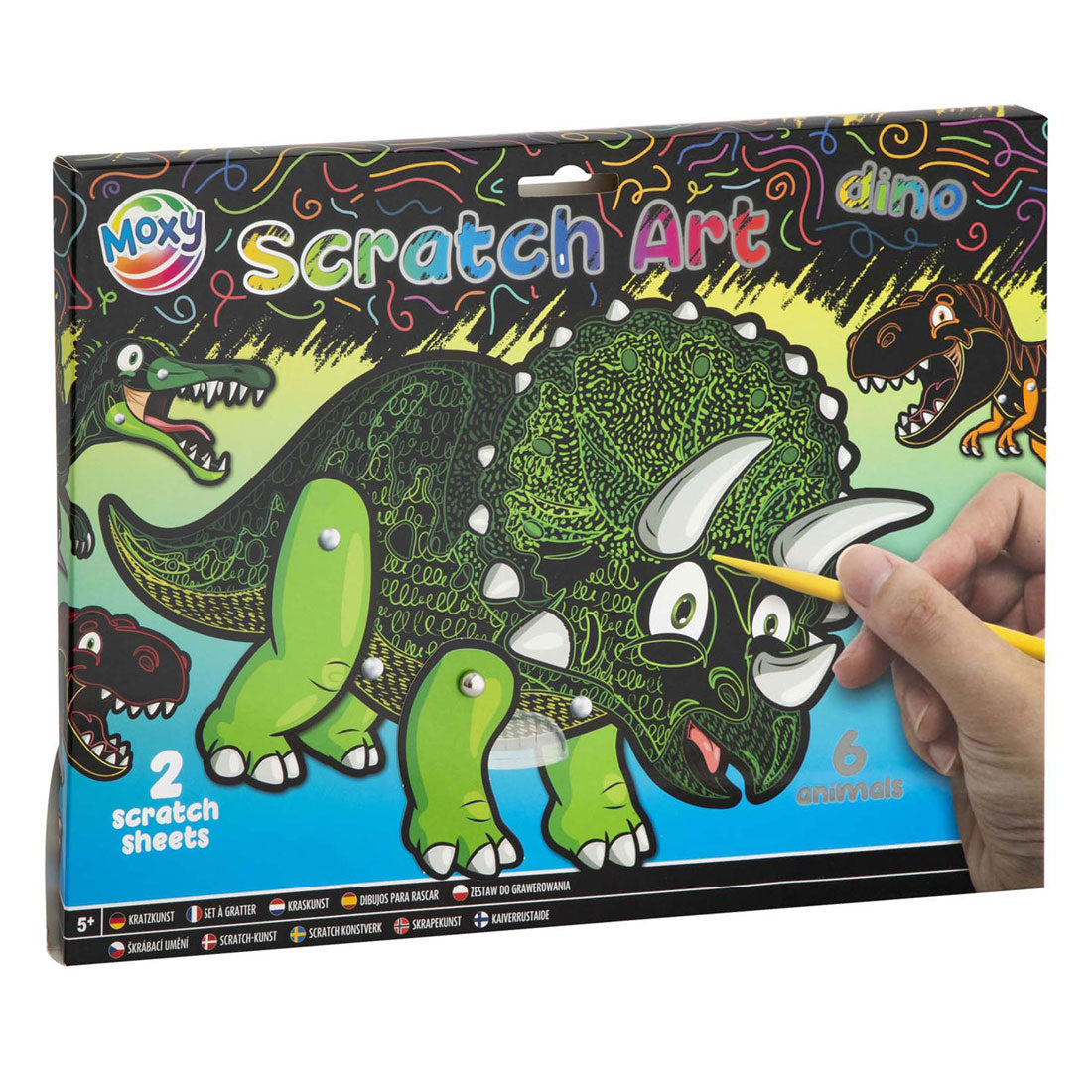 Creative craft group scratch kunst dieren - b