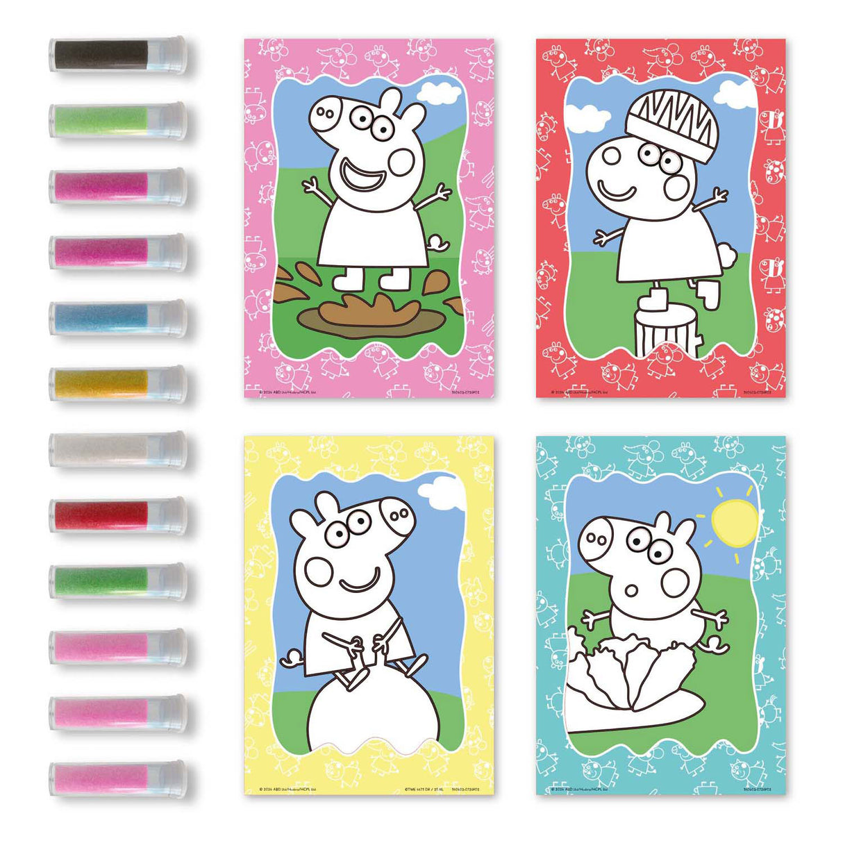 Creative craft group peppa pig zand schilderen, 16dlg.