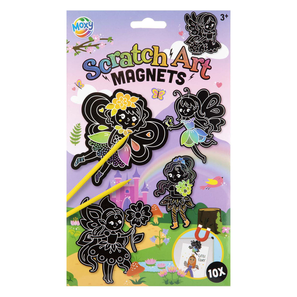 Creative craft group scratch magneten maken elfjes