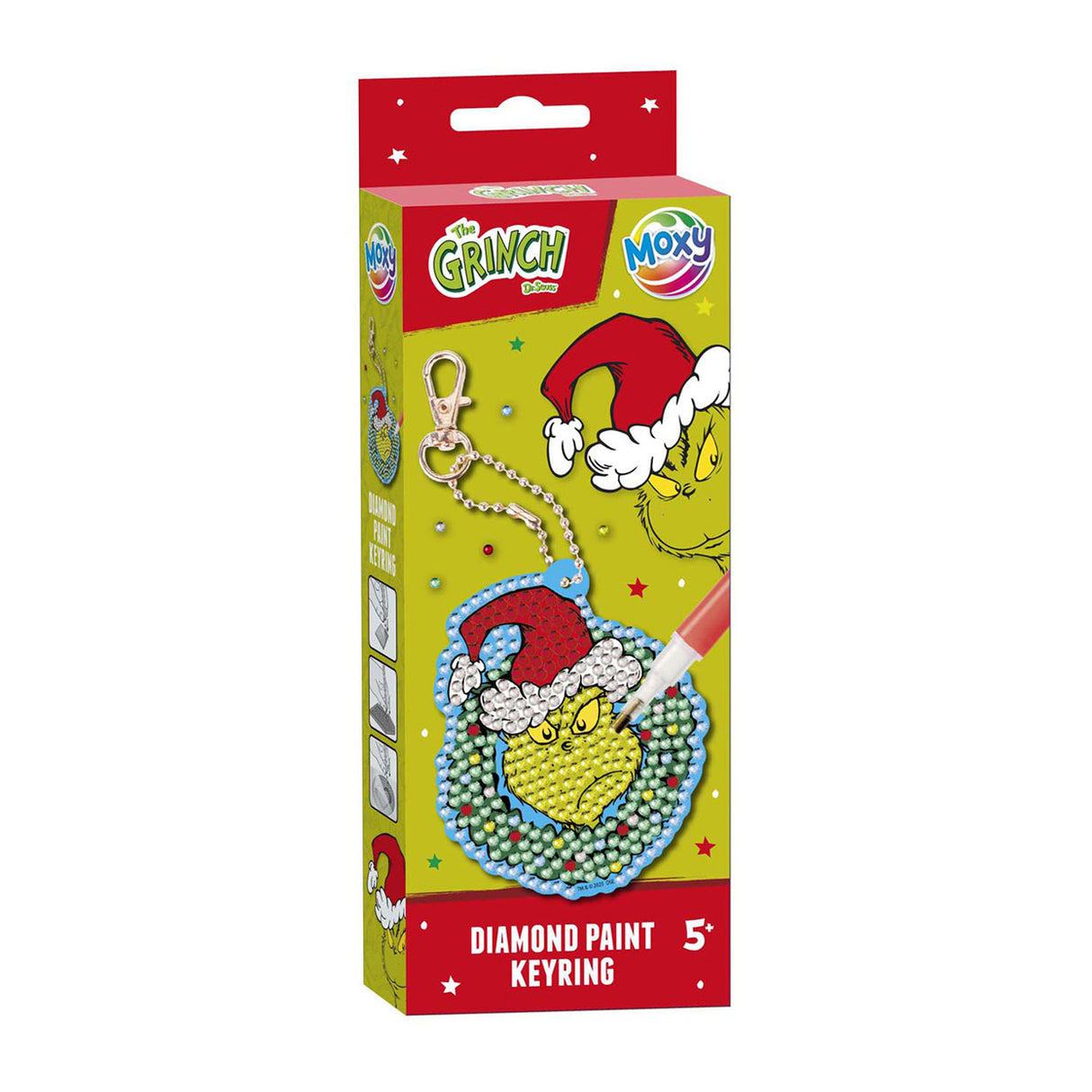 Creative craft group diamond painting sleutelhanger the grinch