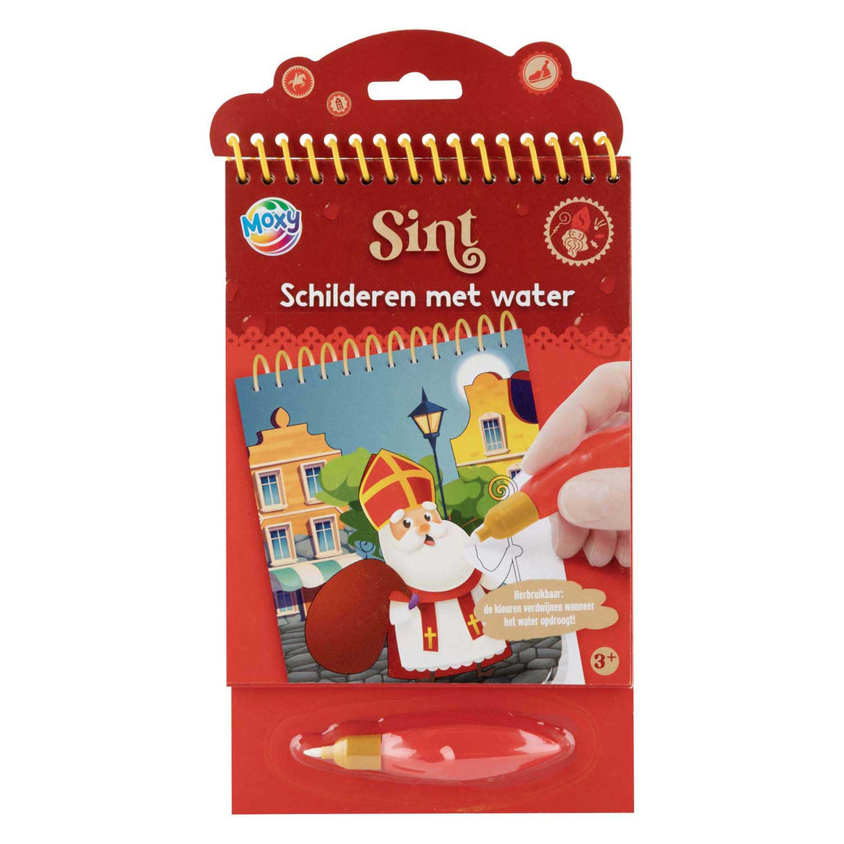 Sinterklaas schilderen met water