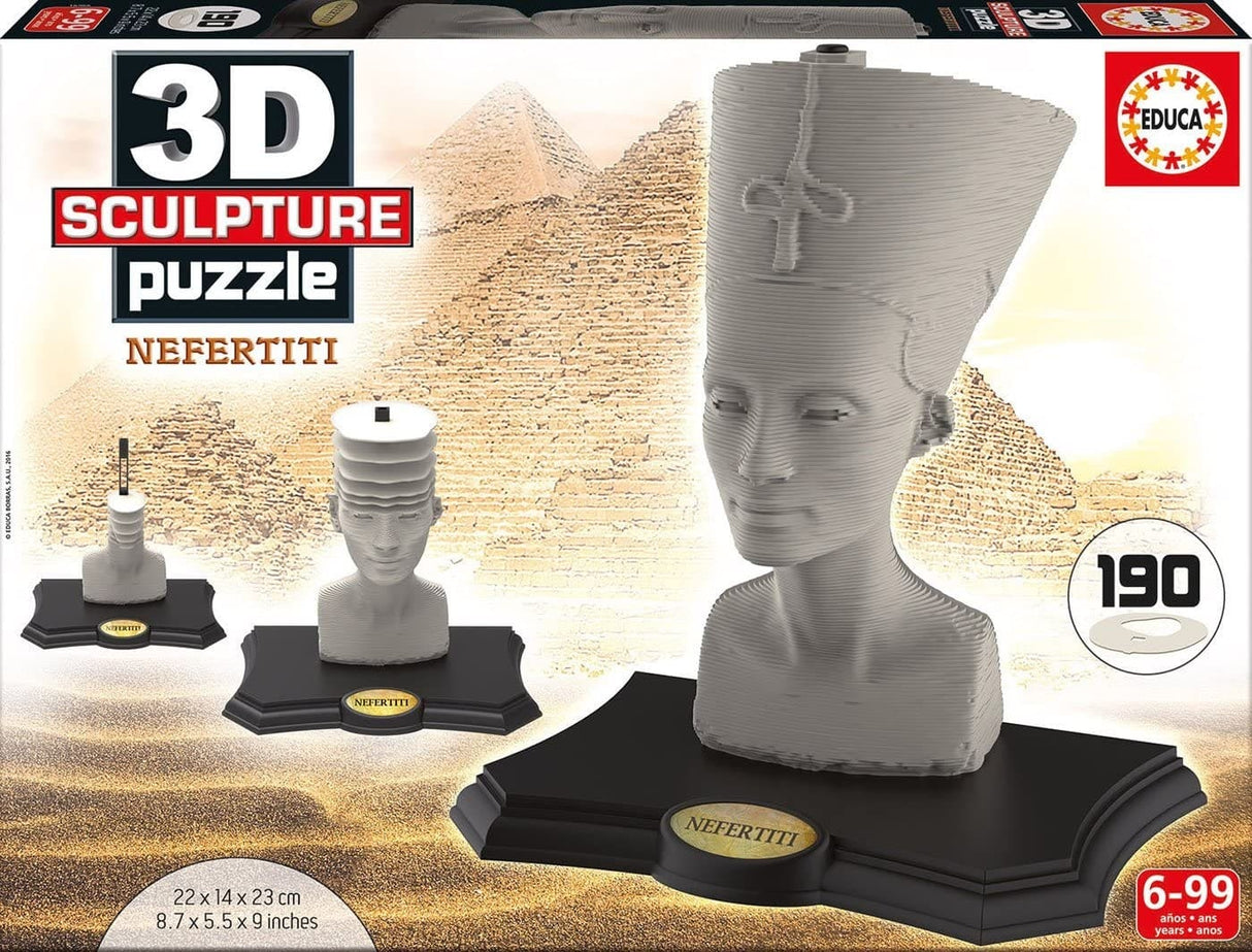 Van der doelen 3d sculpture puzzel van nefertiti 190 stukjes
