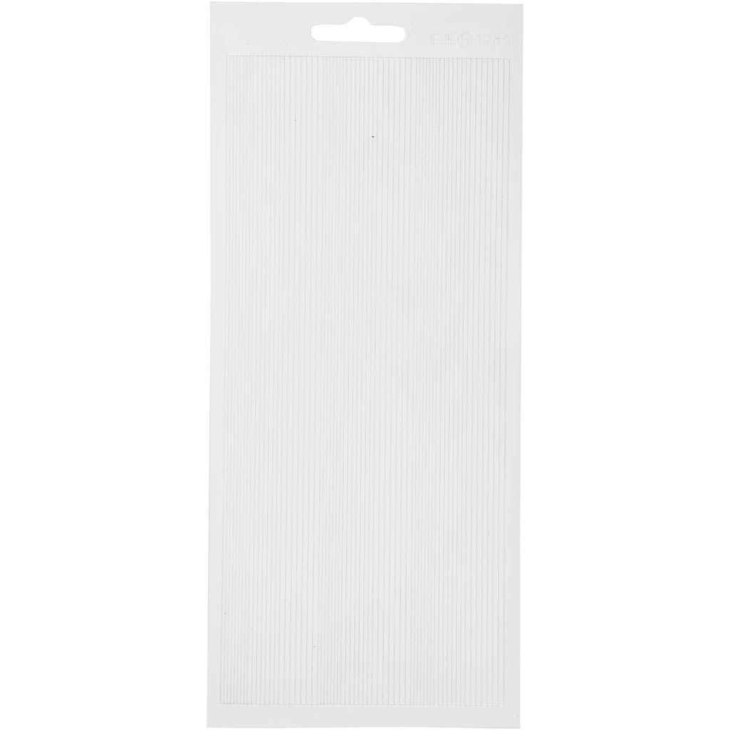 Creativ bedrijfsstickers, randen, vel 10x23 cm, wit, 1 vel