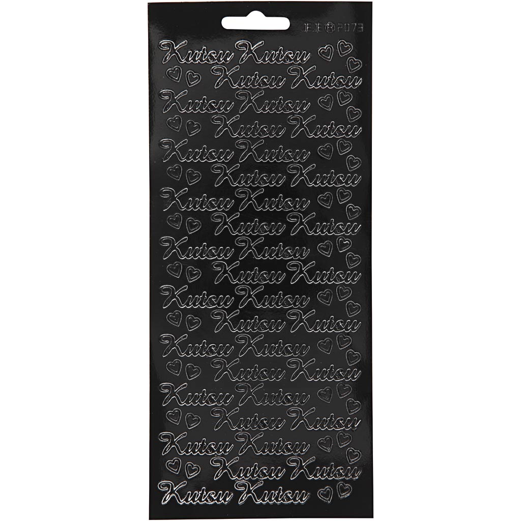 Creativ company stickers, kutsu, vel 10x23 cm, zwart, 1 vel