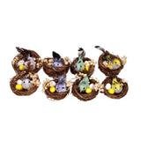 Vogelnestjes 2 in box 4 assorti kleur pasen